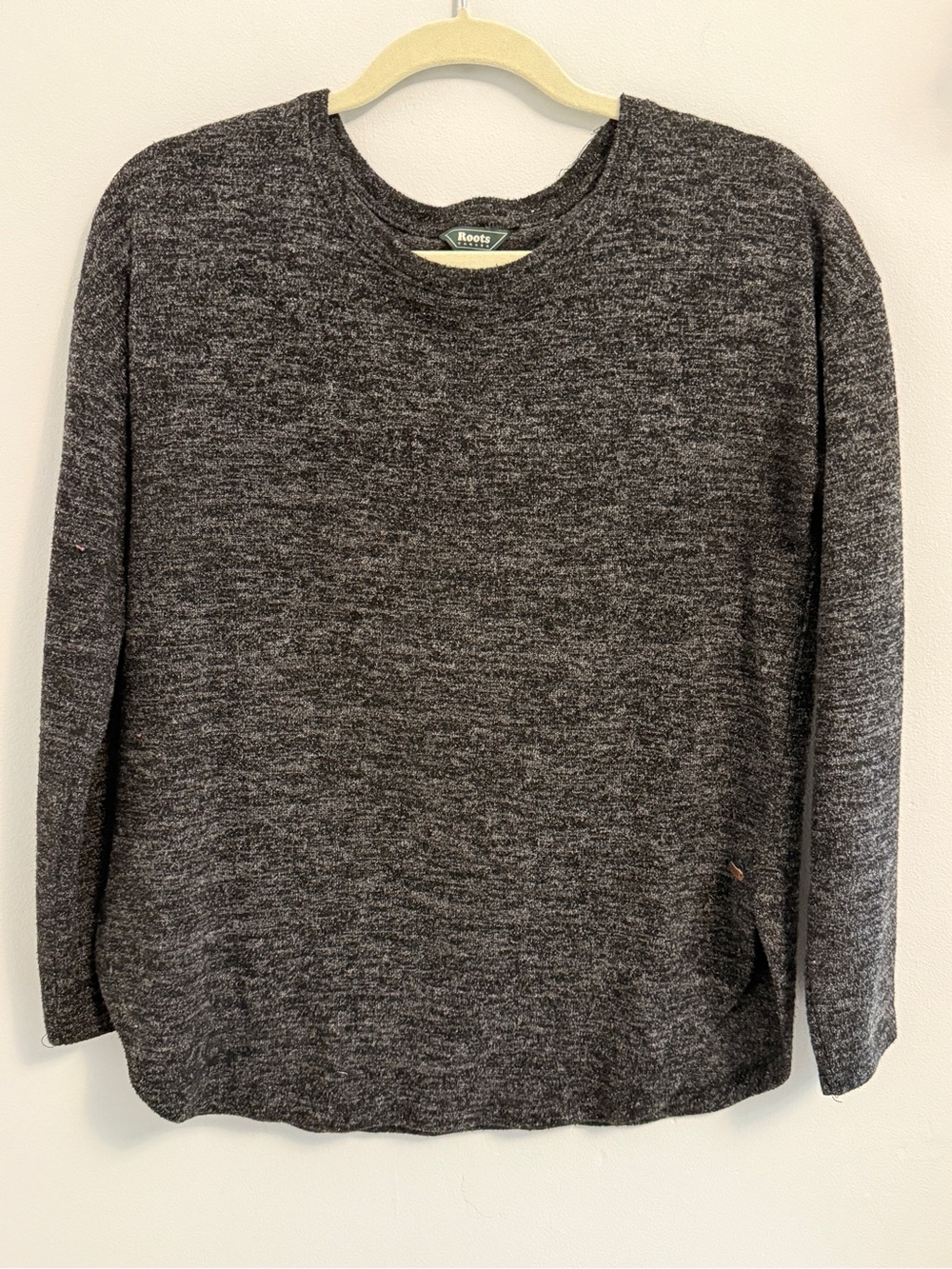 Roots Women's Charcoal Heather Crewneck Sweater